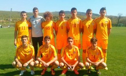 The Macedonian U15 team defeated by Hungary with 1 - 0