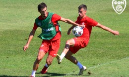 ФОТО: Македонската А репрезентација го оддржа последниот тренинг пред патувањето за Грузија