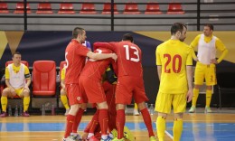 Македонската футсал селекција на двомеч против Србија од квалификациите за ЕП