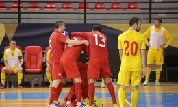 Македонската футсал селекција на двомеч против Србија од квалификациите за ЕП