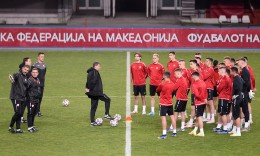 ФОТО: Официјален тренинг на репрезентацијата на Македонија до 21 пред дуелот со Фарски Острови