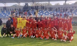 Macedonia U15 celebrated a minimal victory over Wales at the international tournament