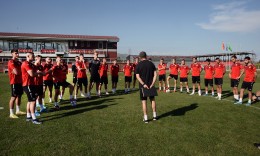 FOTO -  Maqedonia U21 po përgatitet për ndeshjen me Armeninë