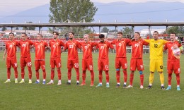 Macedonia U21 at a control tournament in Croatia