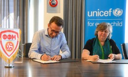 New partnership between UNICEF and the Football Federation of Macedonia