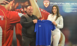 The Football Federation of Macedonia donated equipment for women's football clubs