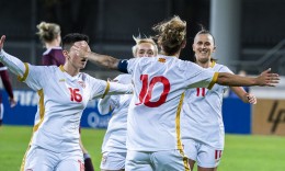 The women's national team of Macedonia against Bulgaria and Kosovo in the League of Nations
