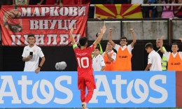 Maqedonia barazoi me Kampionin e Europës, Italinë