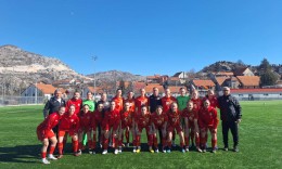 Женската репрезентација на Македонија до 19 години забележа минимална победа со 1:0 протиц Црна Гора на втората контролна средба