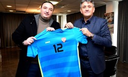 Состанок на претседателот на ФФМ, Масар Омерагиќ со Министерот за спорт, Борко Ристовски